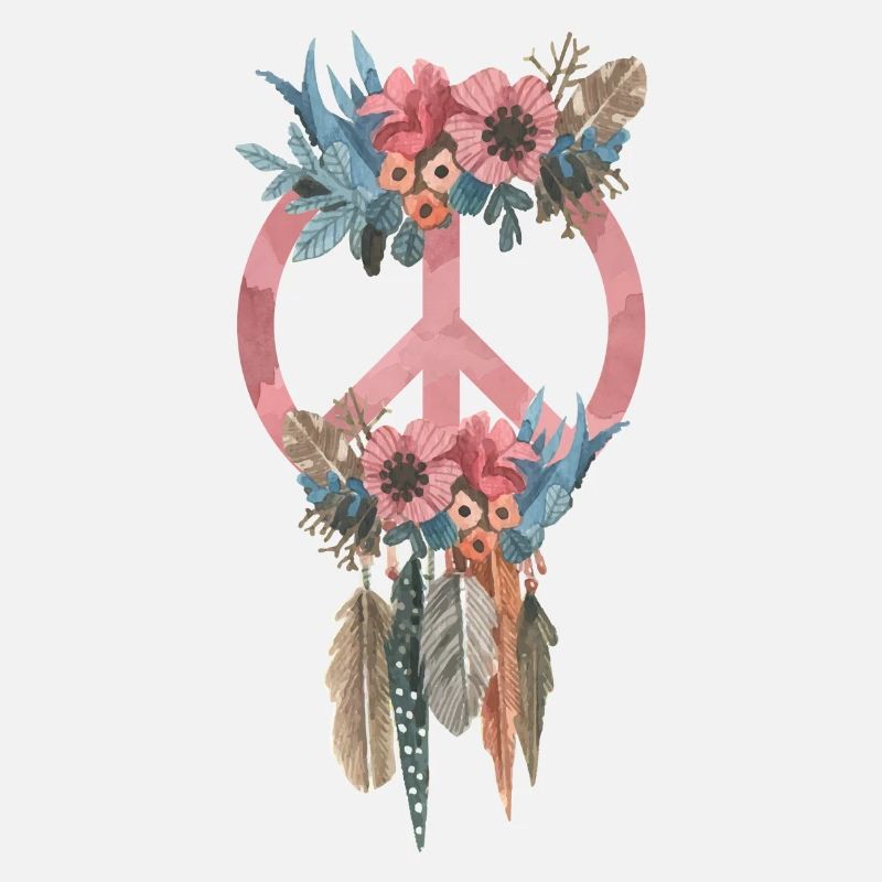 Style de paix symbole Boho