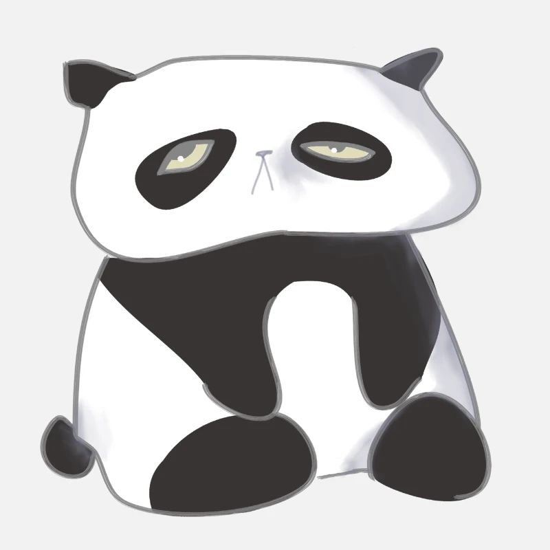 Müder Panda
