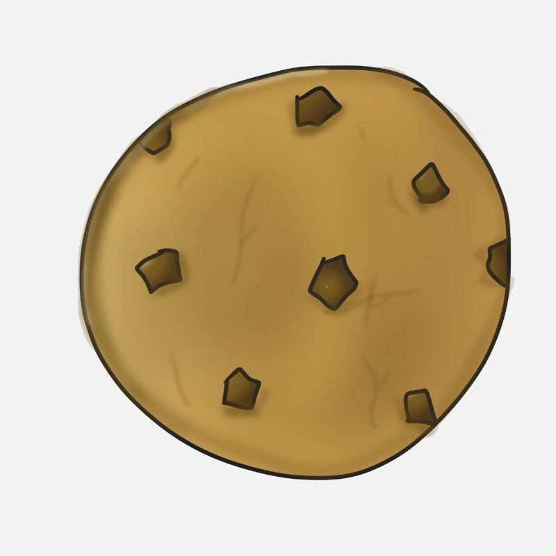 Biscuit cookie graphic image icon drawing clipart