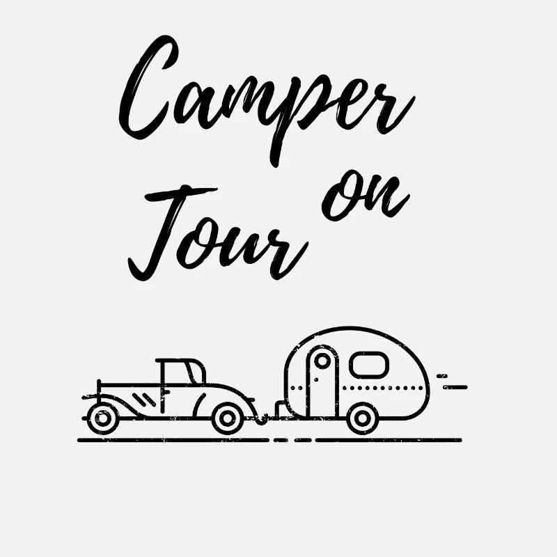 Camper sur l'équipe de caravane tournée
