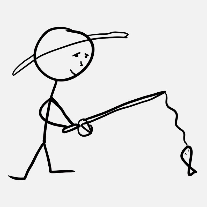 Pêcheur dessin pêcheur