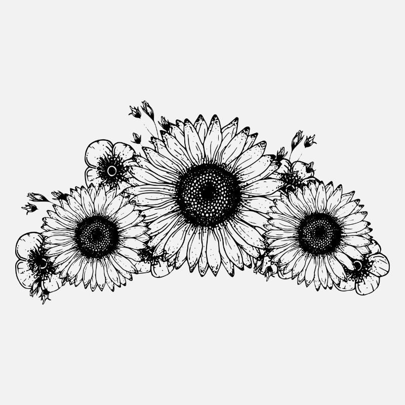 Couronne florale peinte à la main