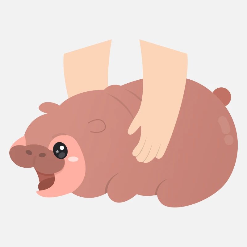 Hippopotame pygmée en colère
