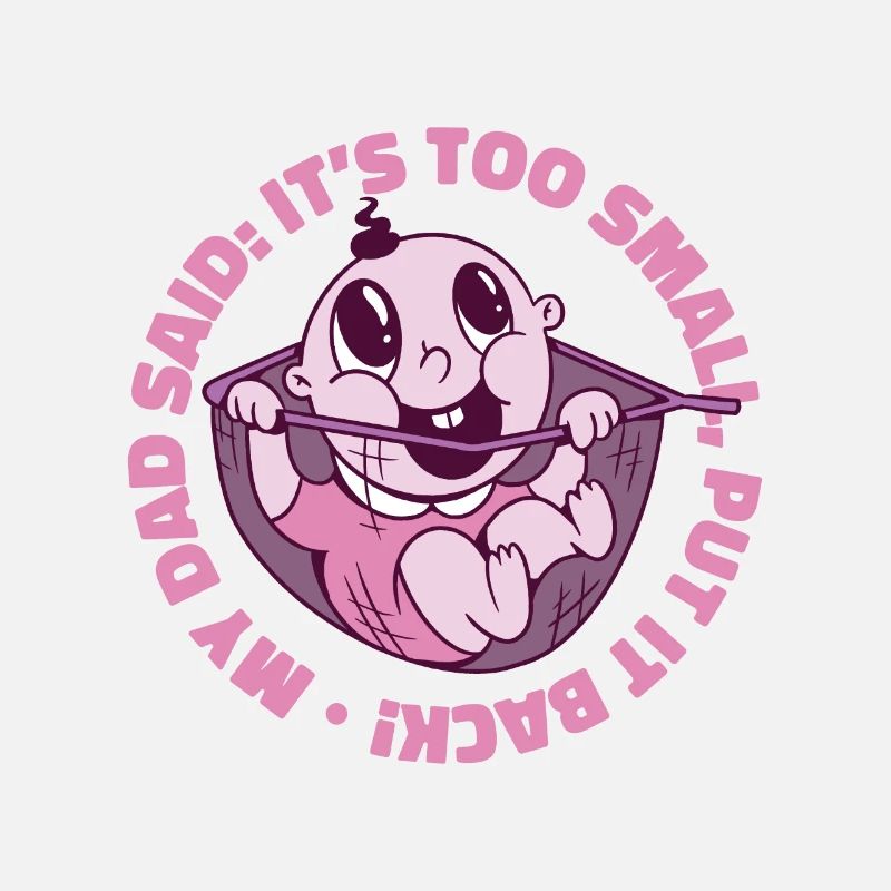 Doux bébé Dans le filet de pêche, mon papa a dit que c'était