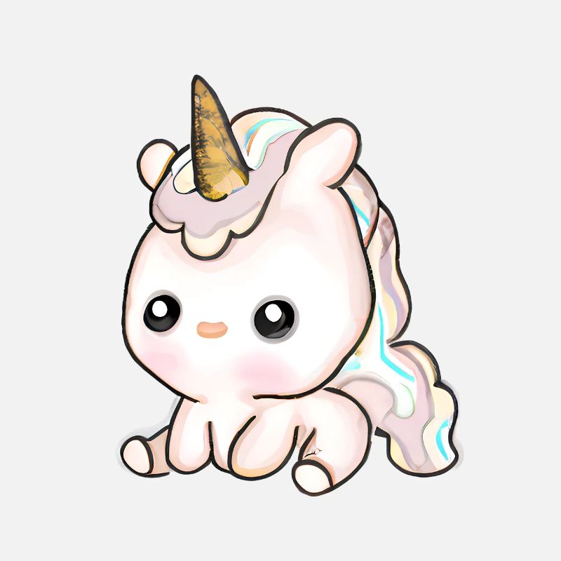 Mignon bébé licorne