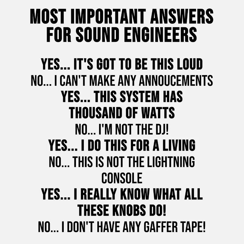 Sound engineer mixer sound system gift