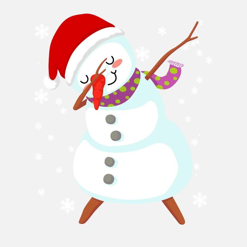Schneemann Dabbing Weihnachtsgeschenk