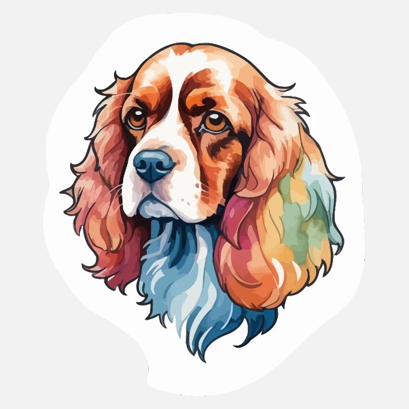 American Cocker Spaniel Wasserfarben