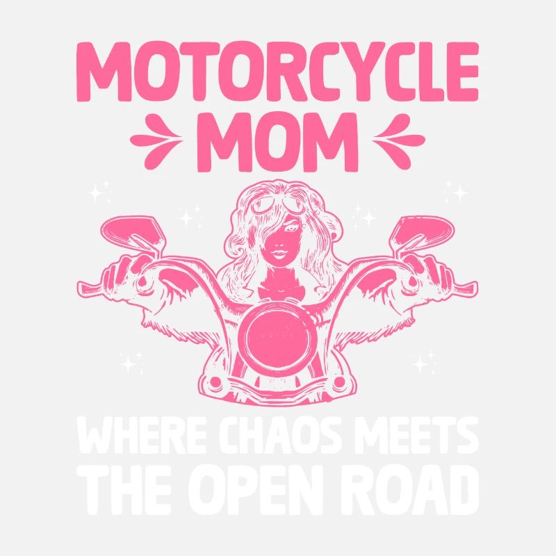 Motorrad-Mutter, wo Chaos Auf Die Offene Straße Trifft Bik