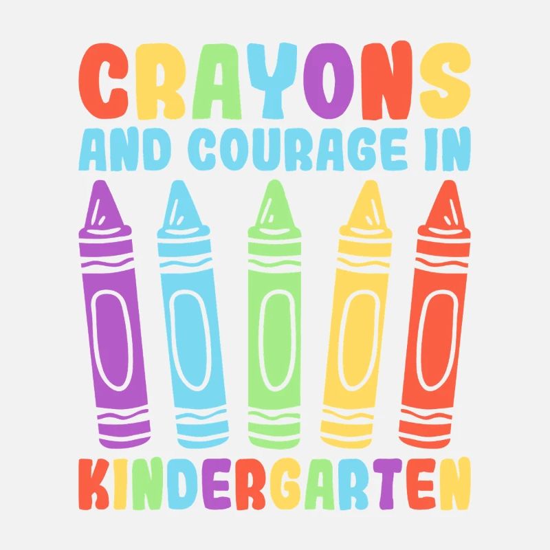 Crayons de couleur et courage chez l’enseignant de l’école maternelle
