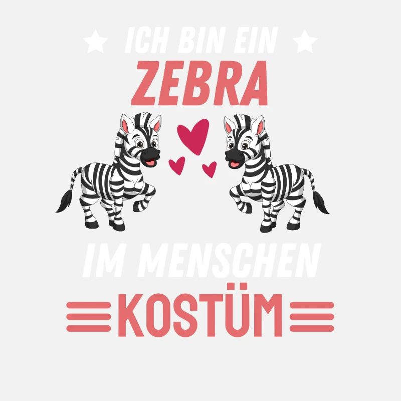 Zebra Kostüm Party Afrika Tier Geschenk Zebra