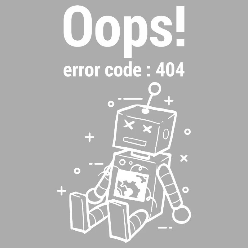 Oops Error 404 Graphic
