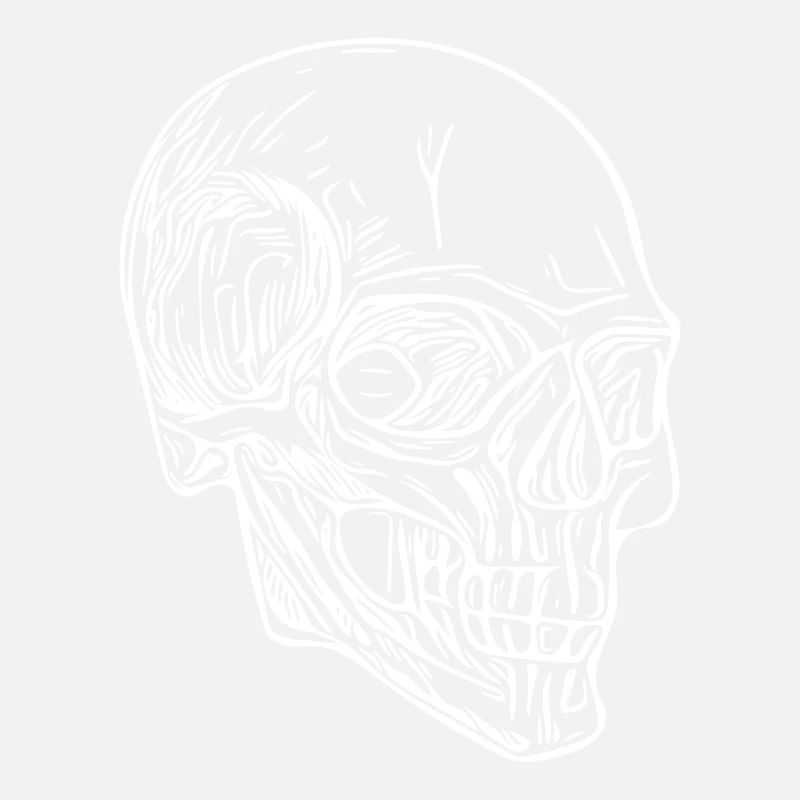 Totenkopf Knochen Halloween Schädel
