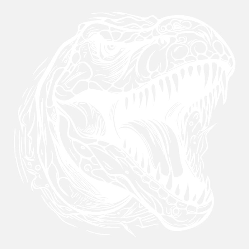 Roaring T-Rex Dinosaur Tattoo Dino Design