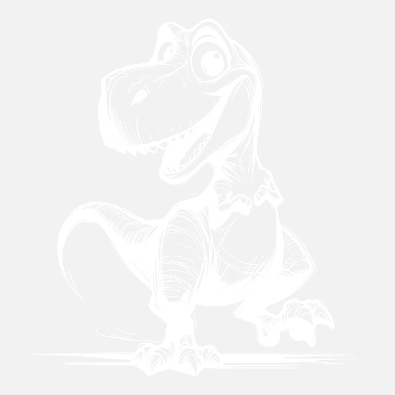 Drôle de petit T-Rex Dino Sketch