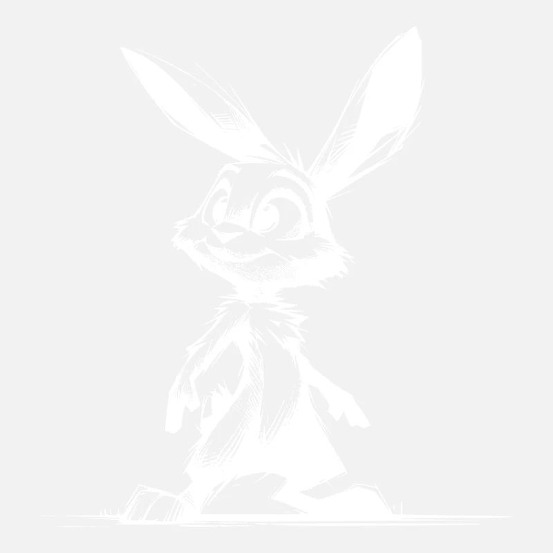Lapin avec de grands yeux et de grandes oreilles