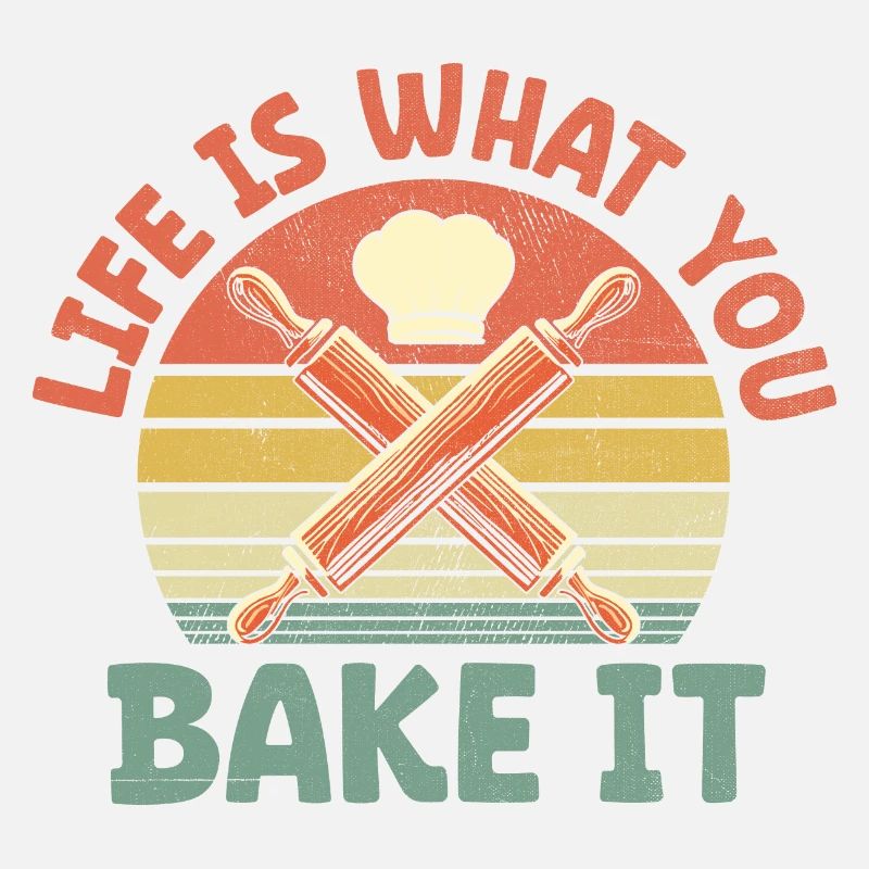 Das Leben ist, was du backst Es Gebäck Brot Backen Kuchen