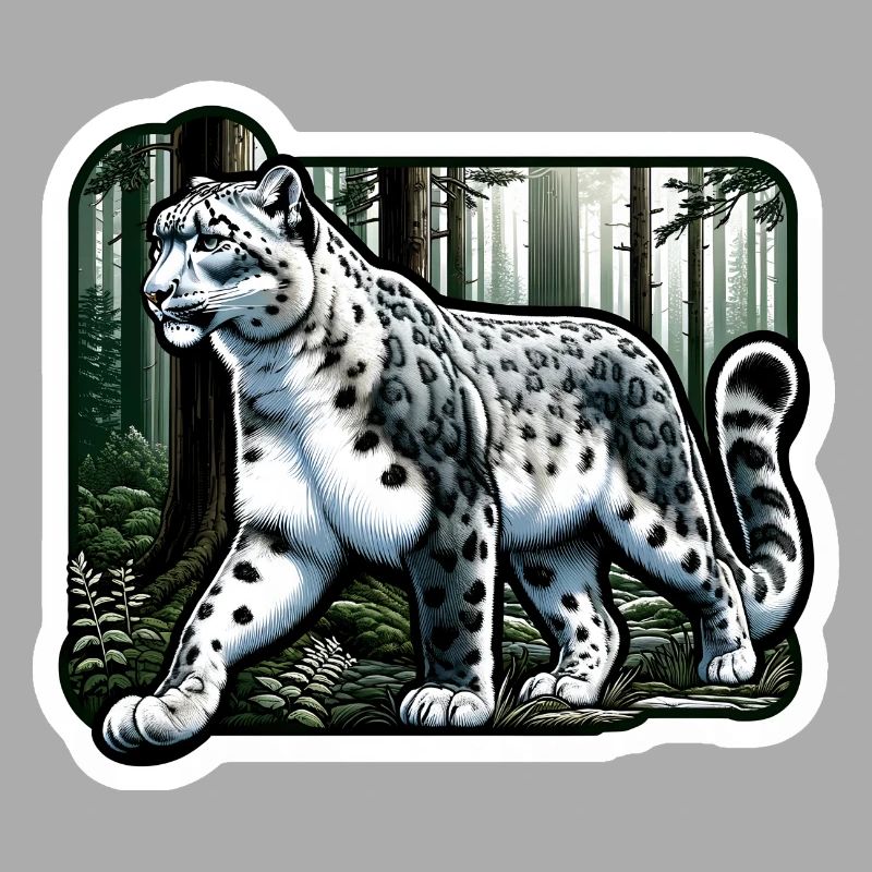 Snow Leopard Leopard White Leopard