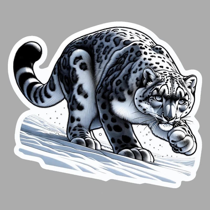 Snow Leopard Leopard White Leopard