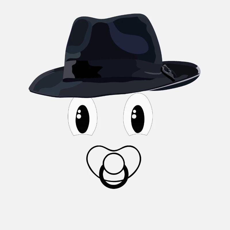 Baby Ghost with hat and Pacifier
