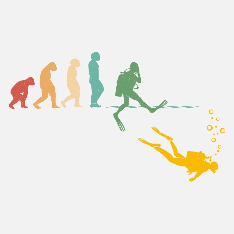 Evolution Graphic Diver Diving Scuba Diver Apnoe S