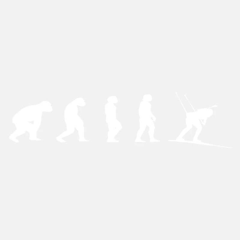 Biathlon Evolution Geschenk Biathlet Wintersport