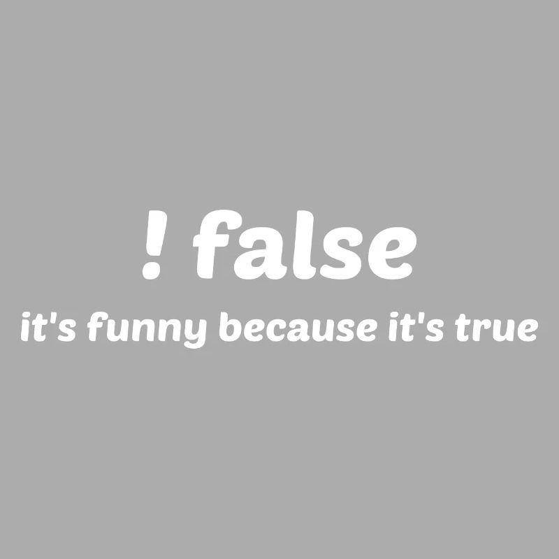 False It's Funny Because It's True Programmer Comp