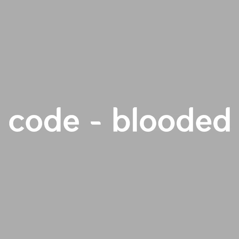Code Blooded Programming Software Developer Admin