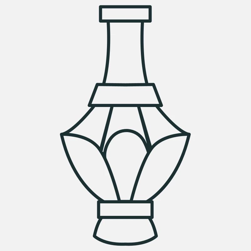 vase de maintien de fleurs sculptées