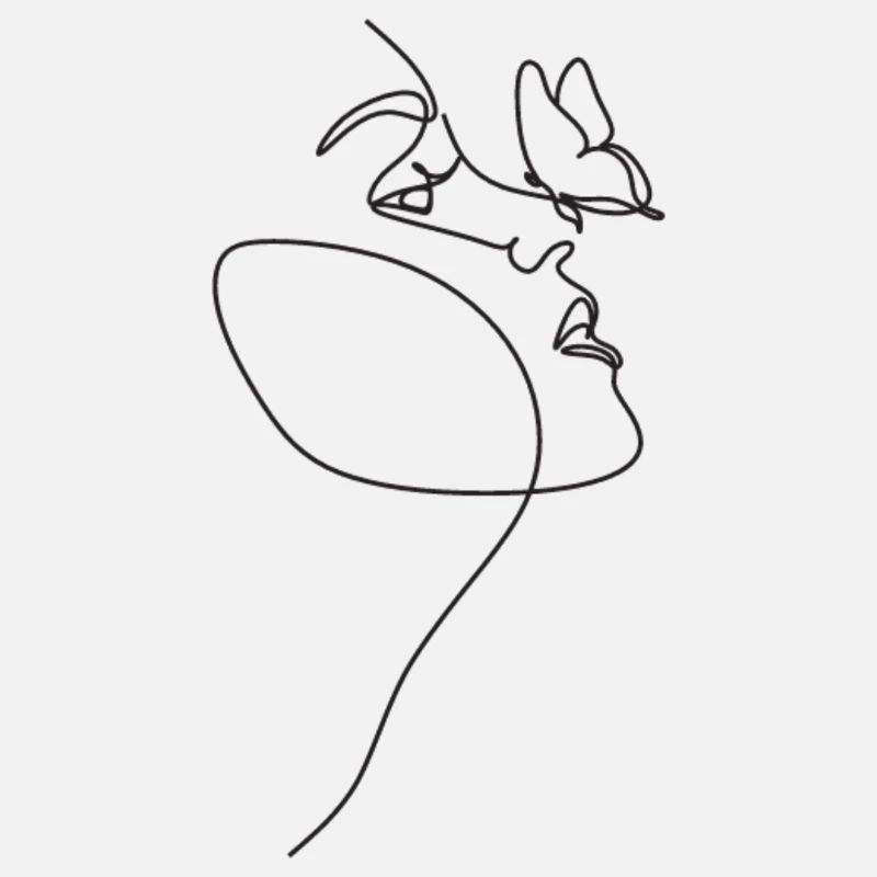 Lineart Schmetterling