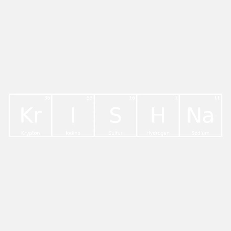 Krishna Surname First Name Chemistry Periodic Table Element