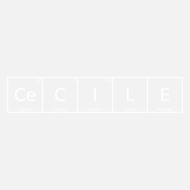 Cecile Surname First Name Chemistry Periodic Table Elements