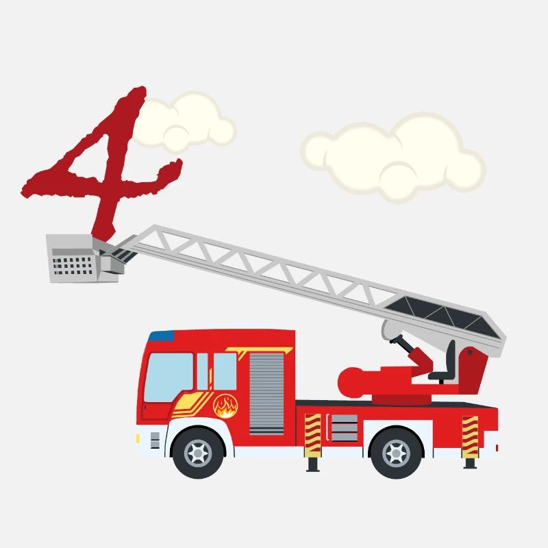 Camion de pompiers - 4e anniversaire