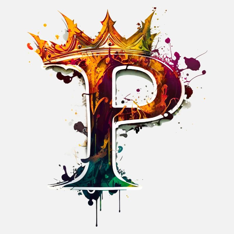 Graffiti Buchstabe P mit 👑