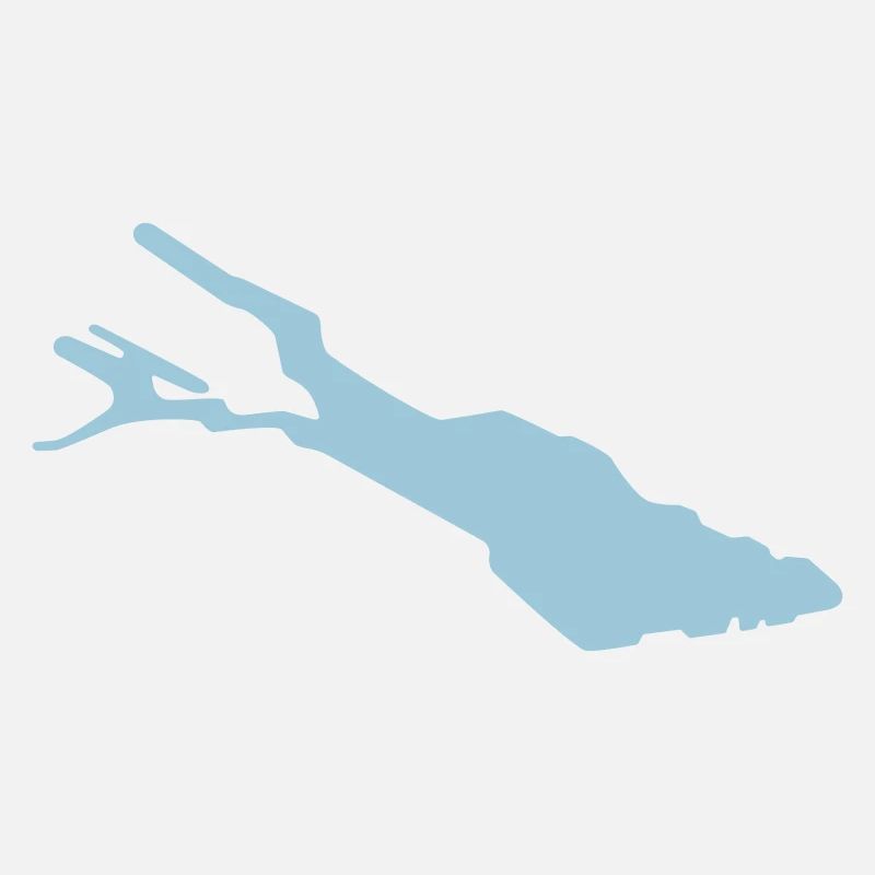 Bodensee Silhouette – Lake Constance Outline