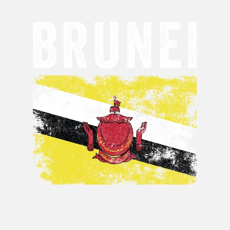 Brunei Flag Distressed - Bruneian Flag