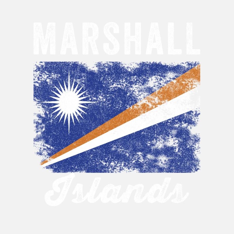 Marshall Islands Flag Distressed