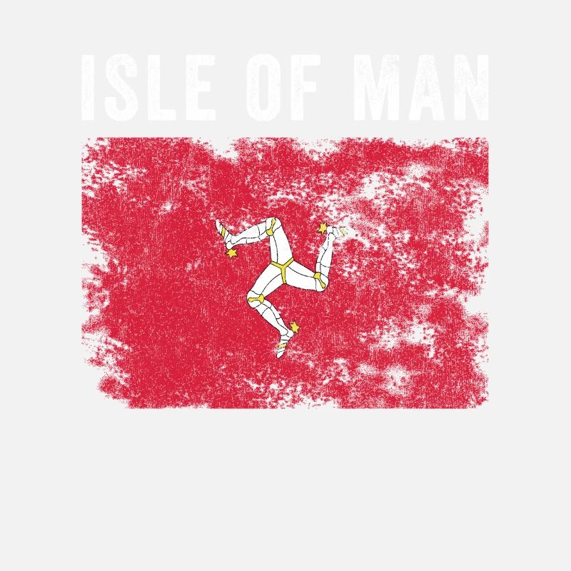 Drapeau de l’île de Man en détresse - Drapeau de Manx