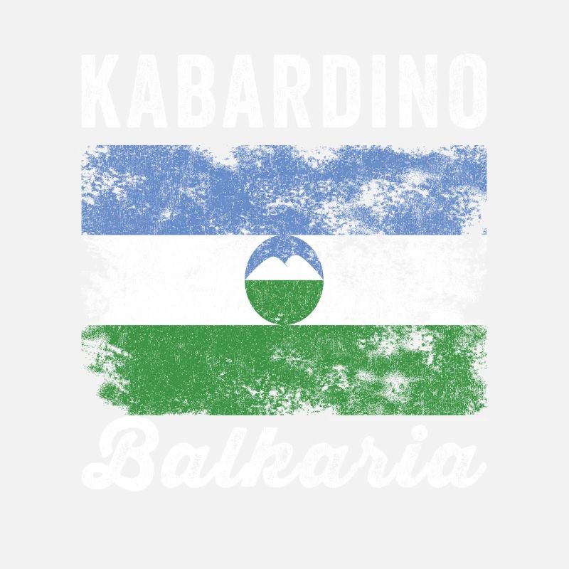 Kabardino Balkaria Flag Distressed