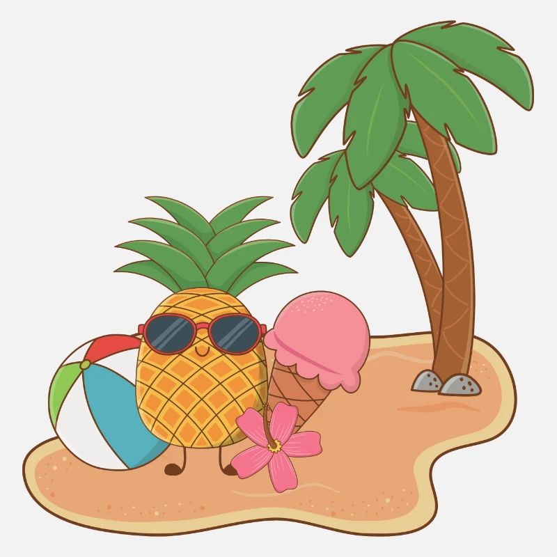 Ani à la crème glacée ananas d’été