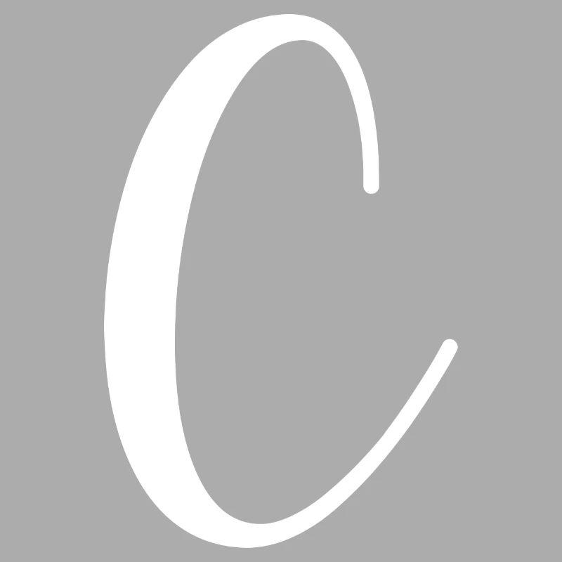 Calligraphie, initiale C