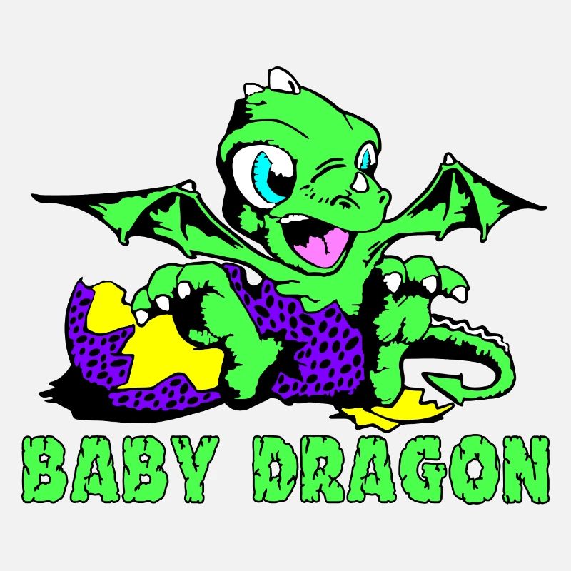 bébé dragon art unique