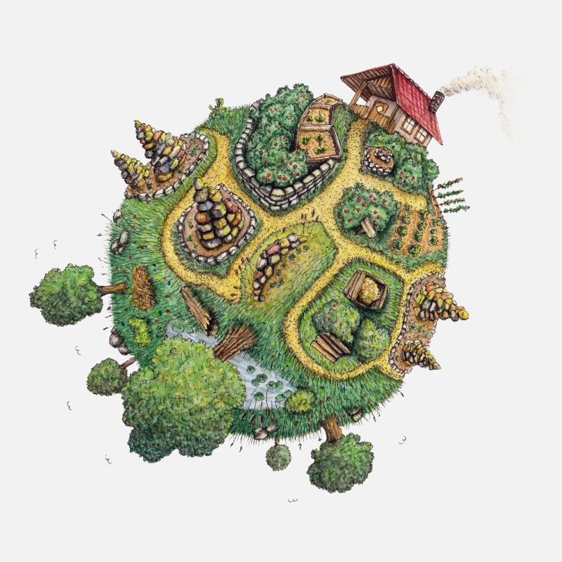 Planète Hortus - planète verte