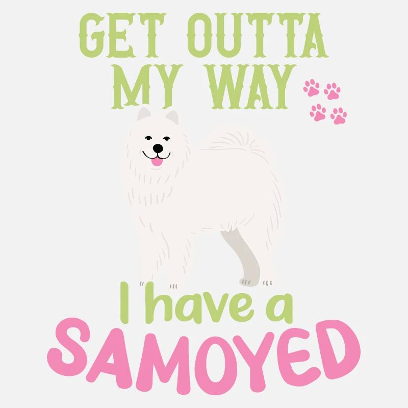 Sortez de mon chemin! J’ai un Samoyède