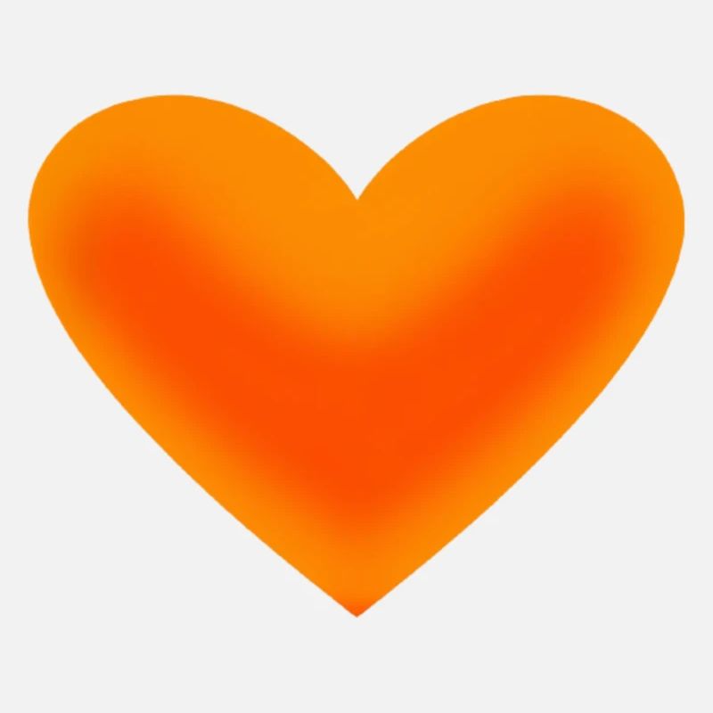 Herz orange Geschenkidee