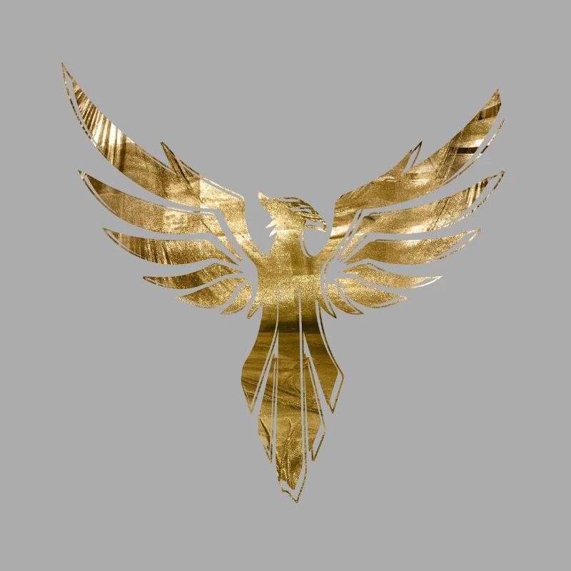 phoenix,vogel,graffiti,gold