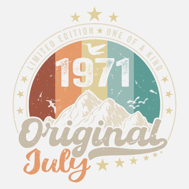Juli 1971 Geburtstagsgeschenkidee Juli 1971
