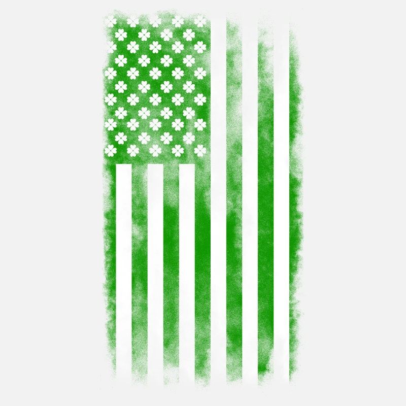 Irish American Saint Patrick's Day Flag Washed