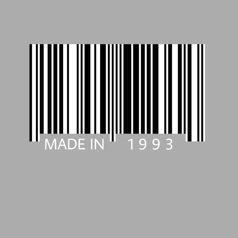 Made in 1993 Barcode Geschenk