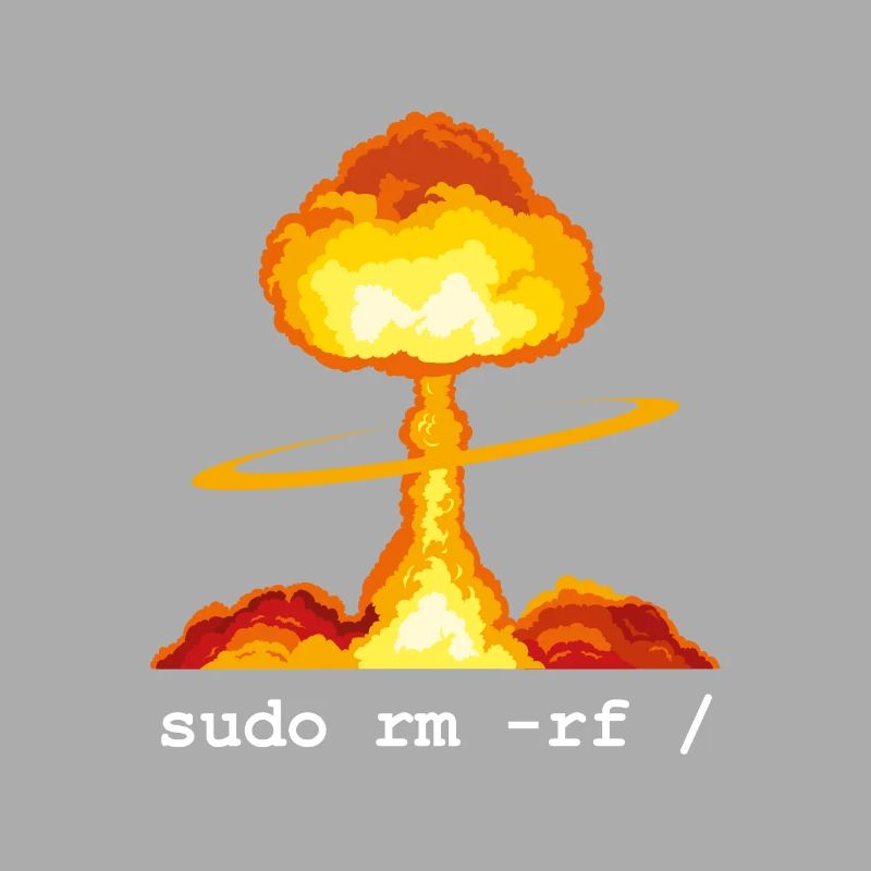 Linux Funny Linux Command Sudo RM RF für Männer